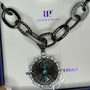 Bomb Party Sirens Paraiba Tourmaline on Hematite